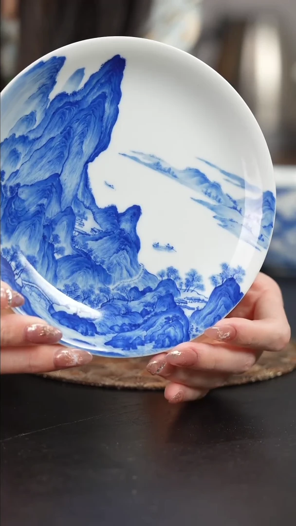 【闪购商品】杯恒垣山房青花千里江山