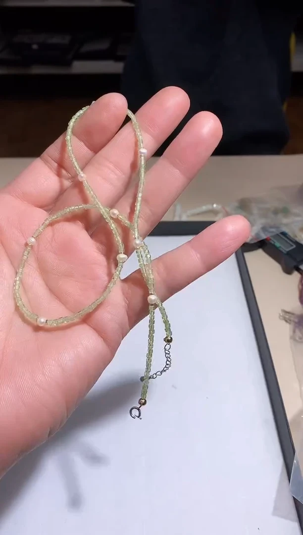 【闪购商品】橄榄石项链未镶嵌多样性发其一【53】