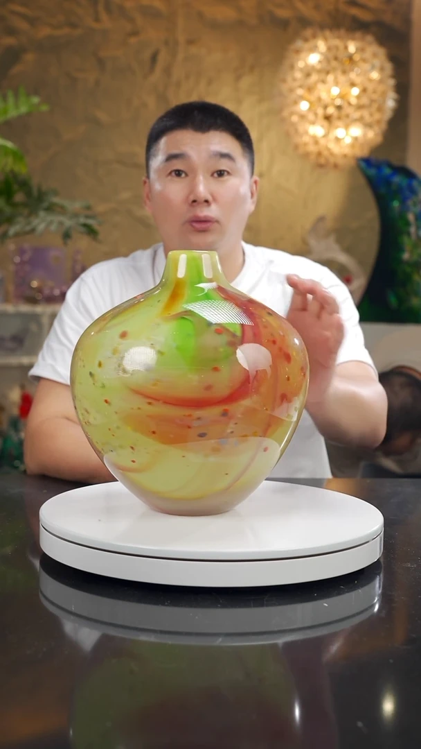 摆件福利设计款璃彩花瓶75号