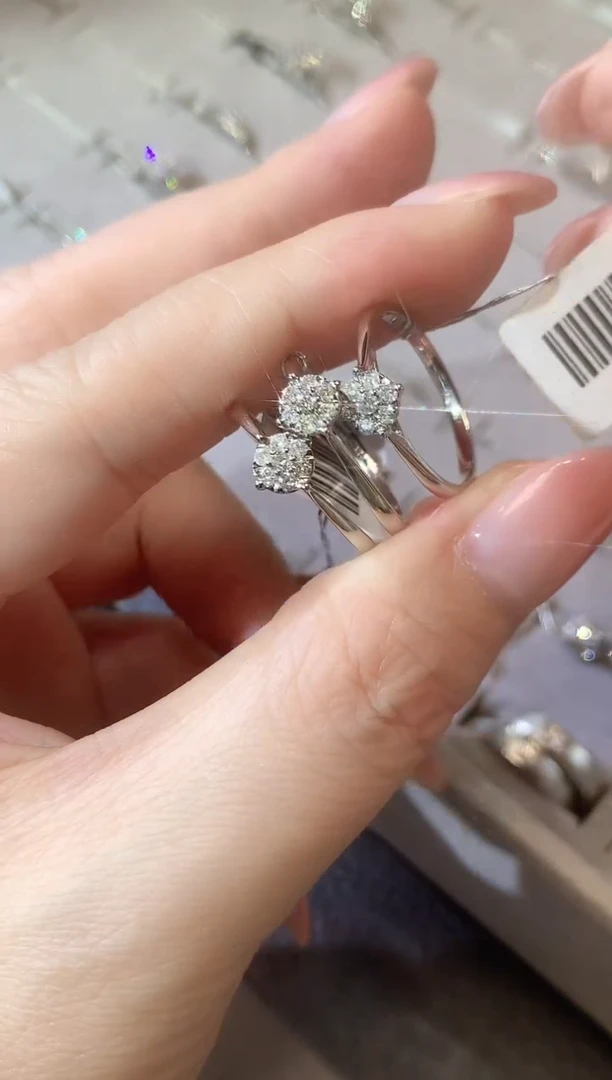 【闪购商品】钻石戒指/指环18K金镶嵌F78   多样性发货一件