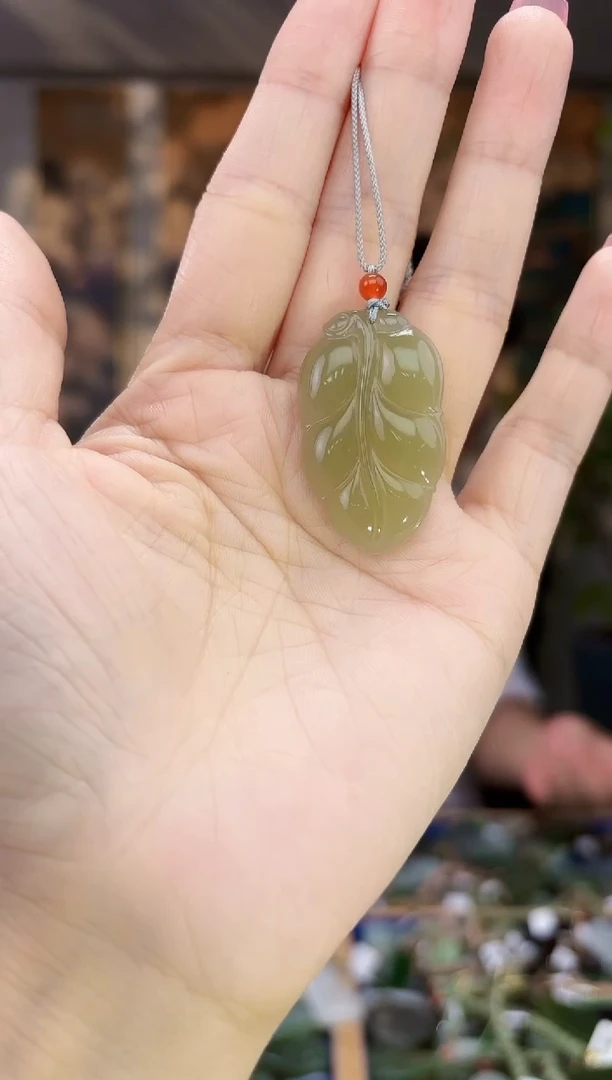 和田玉未镶嵌挂件拍一发一