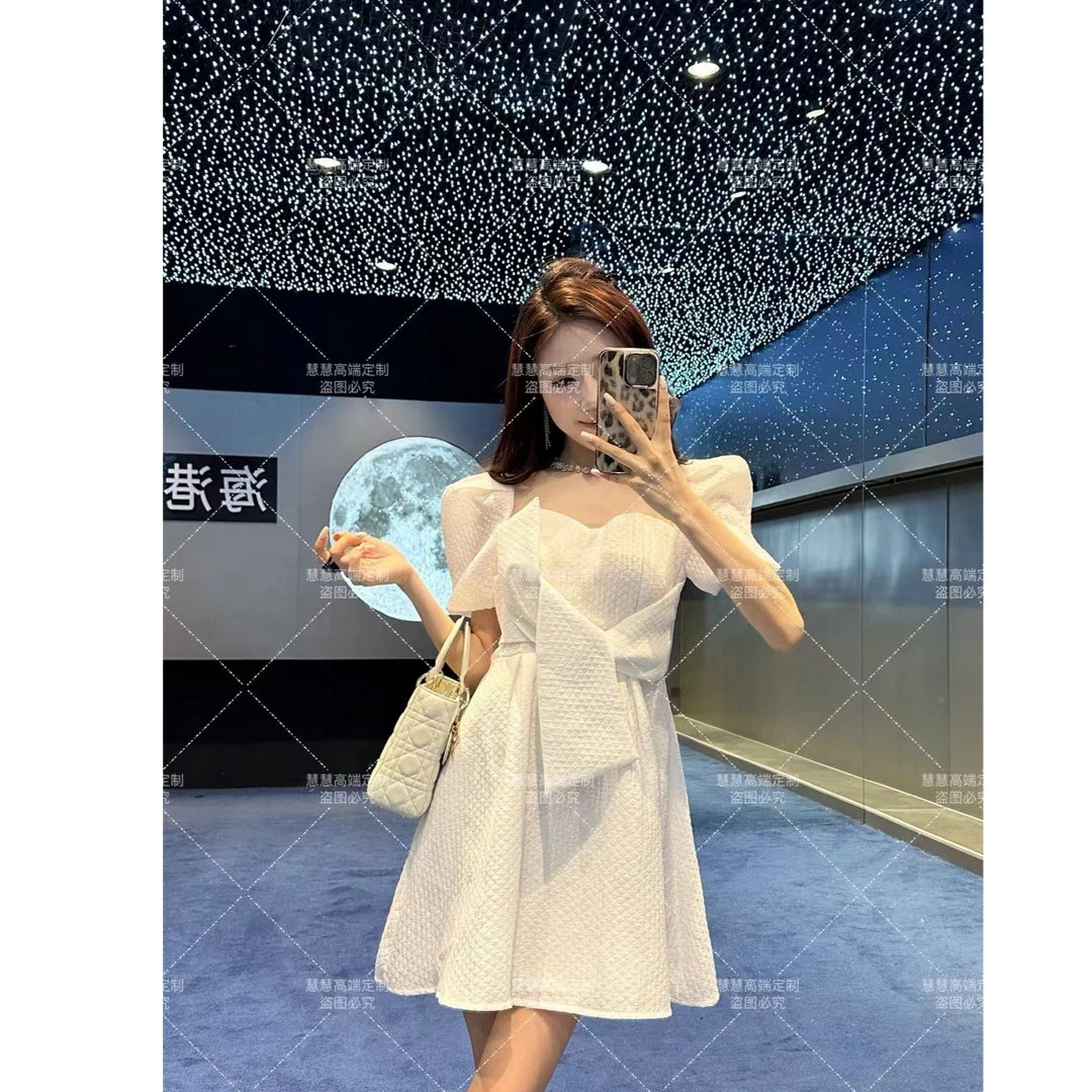 【慧慧】2025夏季性感名媛设计感女装连衣裙 30868