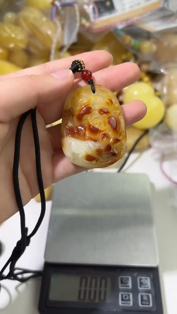 裸石琥珀未镶嵌琥珀蜜蜡吊坠