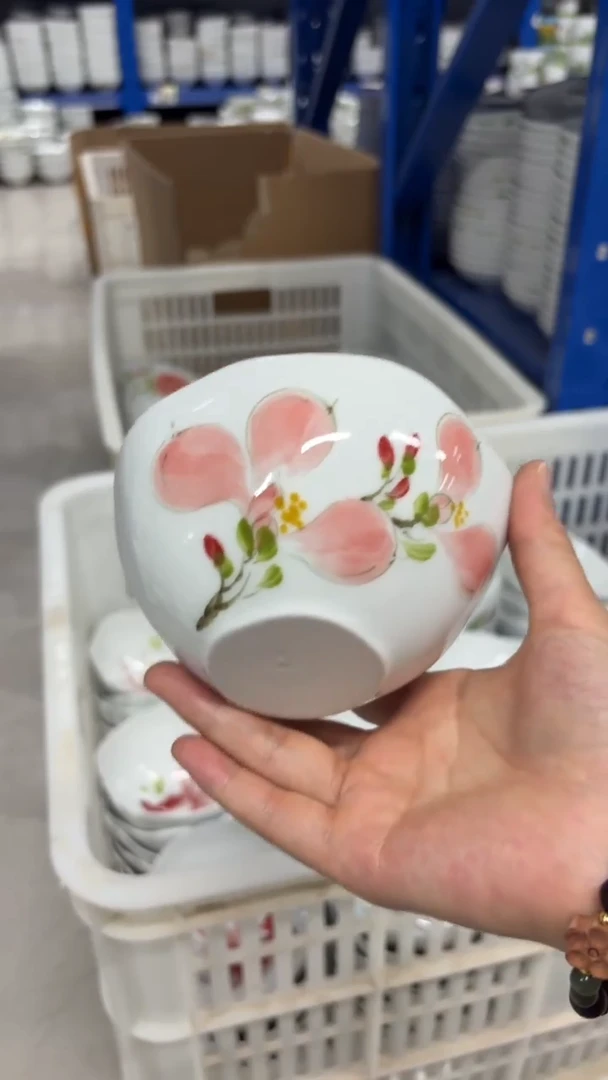 景德镇手绘釉中彩（食品级）大号宝宝碗