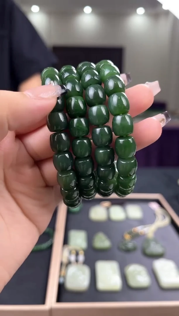 手串未镶嵌和田玉多样性发货，一物一拍