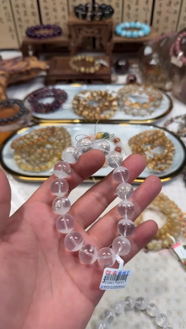 未镶嵌手串水晶SJ-559白幽灵