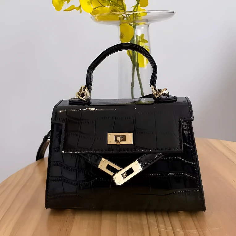 单肩凯莉包女士手提包斜跨包潮流小包包时尚气质女包小众百搭ins