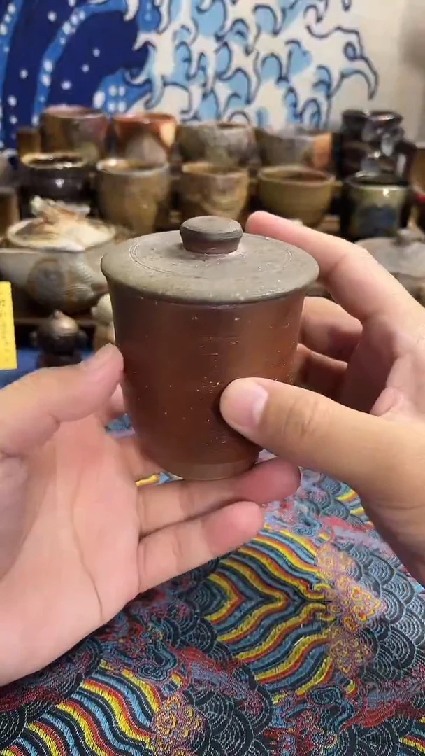 原田盖杯日式备前烧茶具茶周边