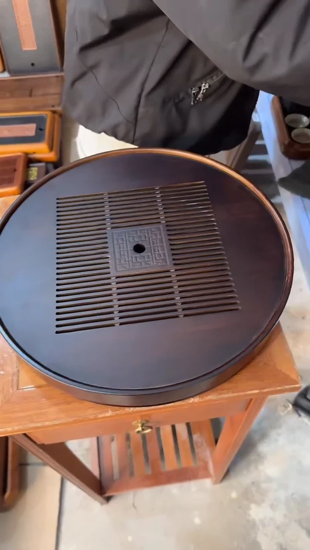 【闪购商品】茶盘茶盘茶盘茶盘直径38九竹茶盘