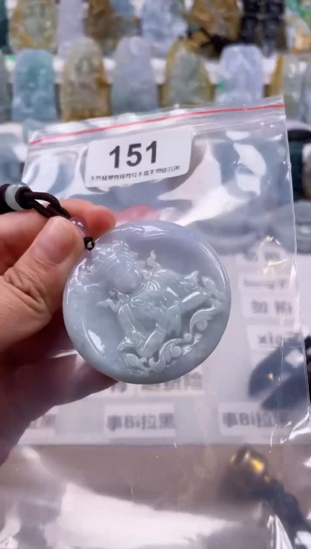 【闪购商品】翡翠颈饰未镶嵌天然缅甸A货翡翠151