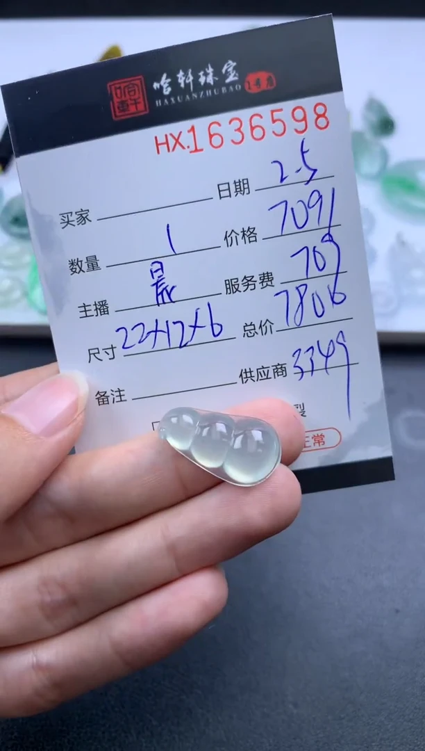 【闪购商品】翡翠挂件未镶嵌哈轩 挂件1