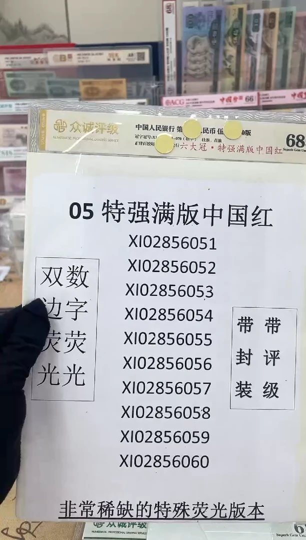 【05XI中国红】特强满版双边荧光（拍九发刀）