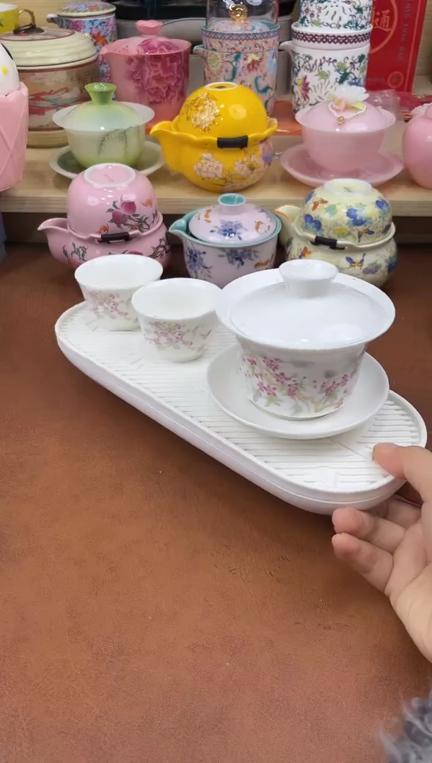 陶陶瓷茶具摆件旅行套组