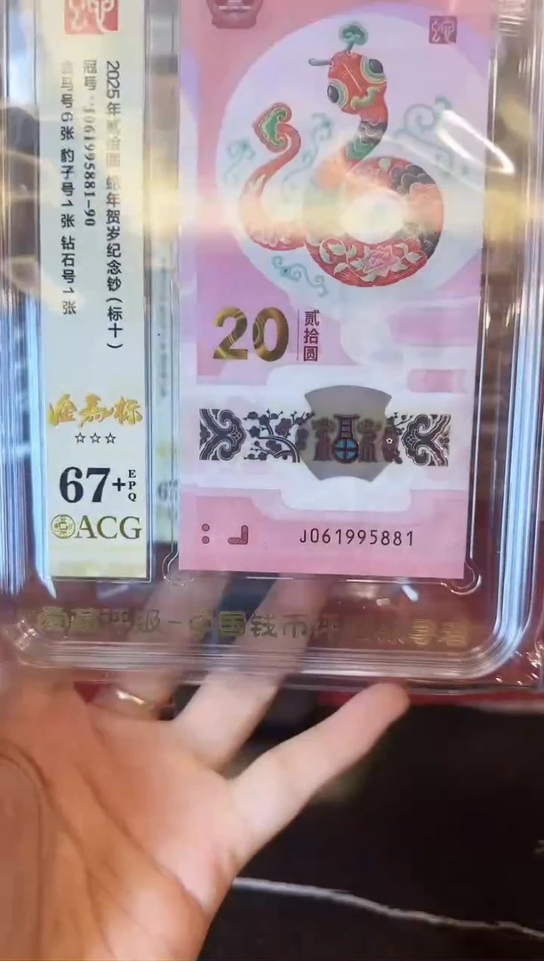 塑料2025蛇钞 爱藏 标十 啊啊啊