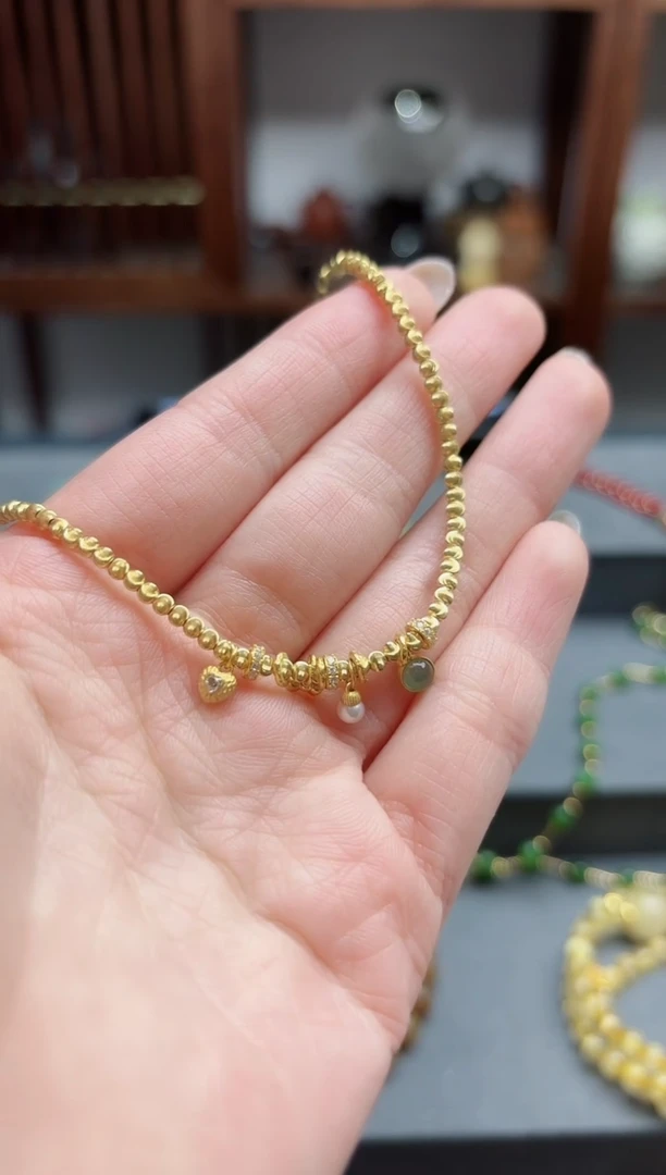 【闪购商品】18K金手链18k金碎金手链 ZX