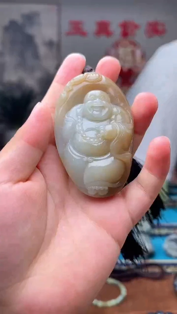 和田玉未镶嵌挂件1