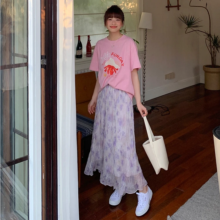 CHERI.Z曼妙涟漪（半裙） 用量足！仲夏夜之梦~重工压褶烫银