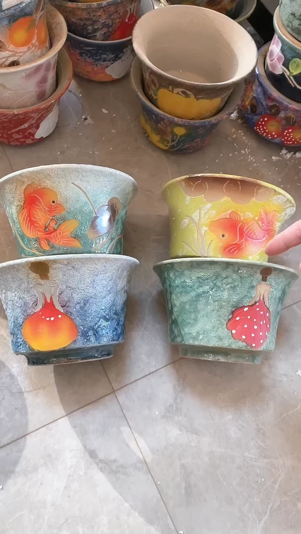 【闪购商品】摆件16-94口17高11  四个