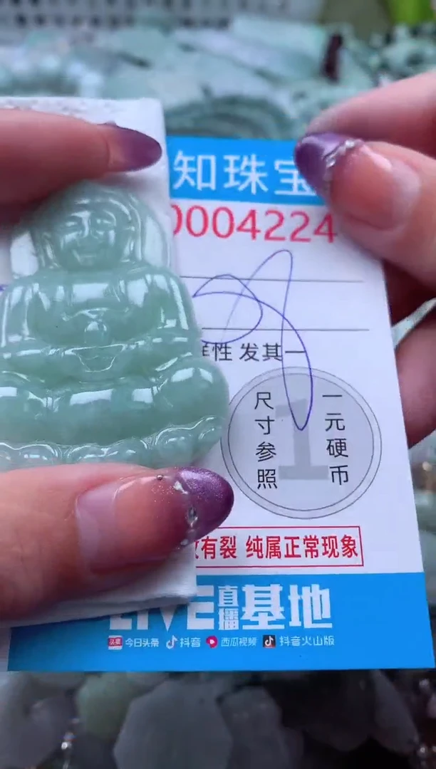 翡翠未镶嵌吊坠(不含链)4224