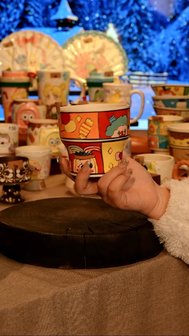 陶瓷001景德镇原创设计师高温陶瓷手工手绘