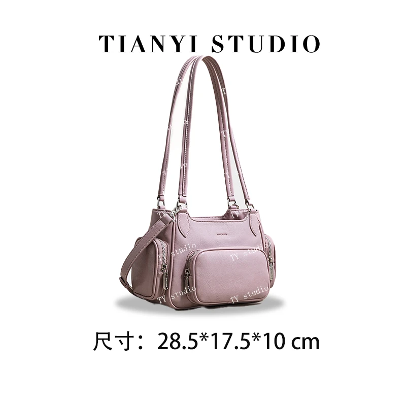 【TY】SK-62823-陶瓷粉 轻奢高级韩版单肩潮流时尚简约女包