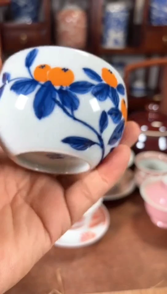 杯五彩瓷器杯子瓷器杯子