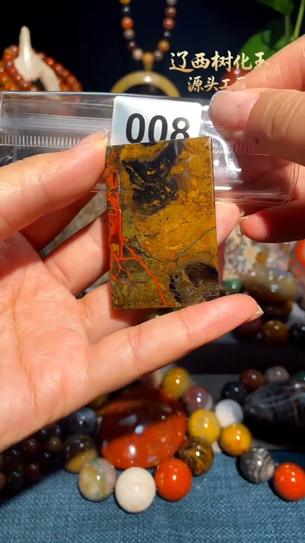 未镶嵌-硅化玉天然北票硅化玉吊坠