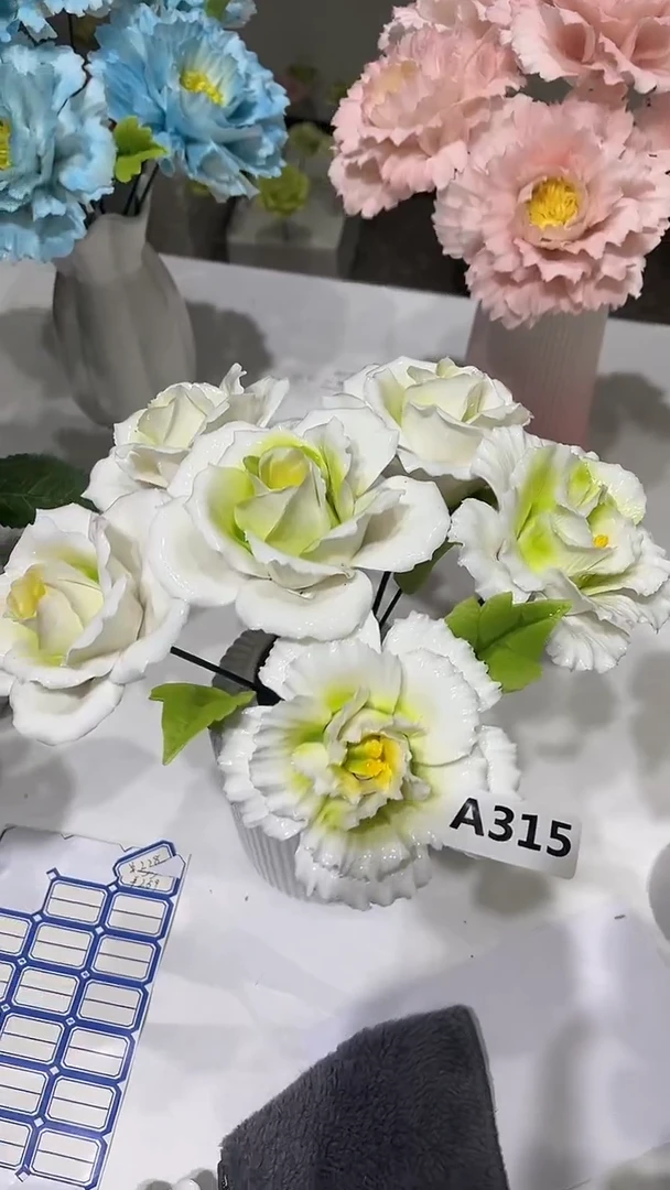 陶瓷花真**高   手捏花-A315