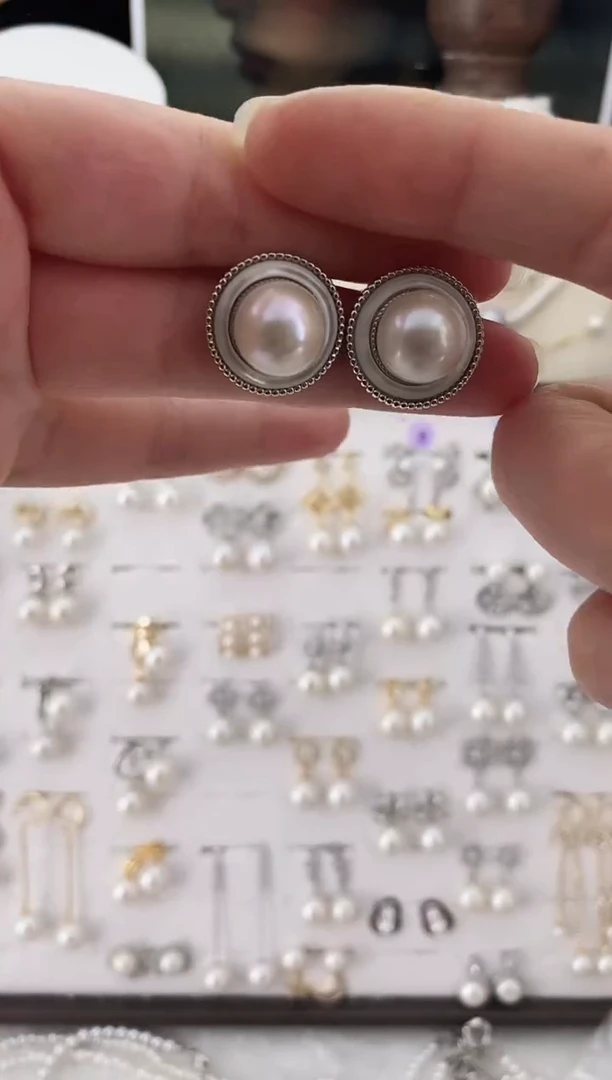 合金耳饰淡水珍珠69圆珠默认微瑕11.3mm