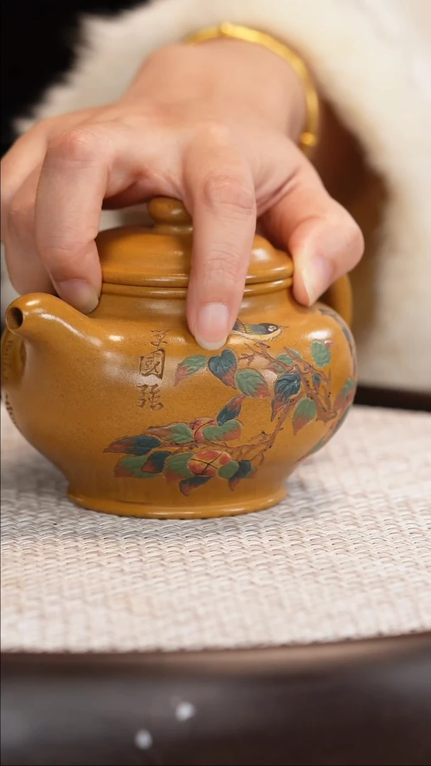 茶壶紫砂【顾海荣】黄金段掇只    280CC