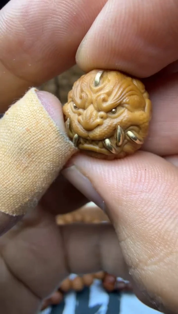 吊坠猴头核桃吞金兽 重工