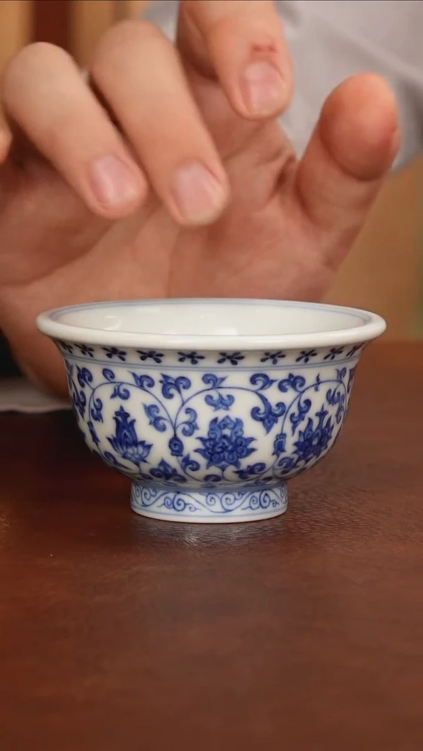 景德镇瓷器，青花瓷手绘茶具~