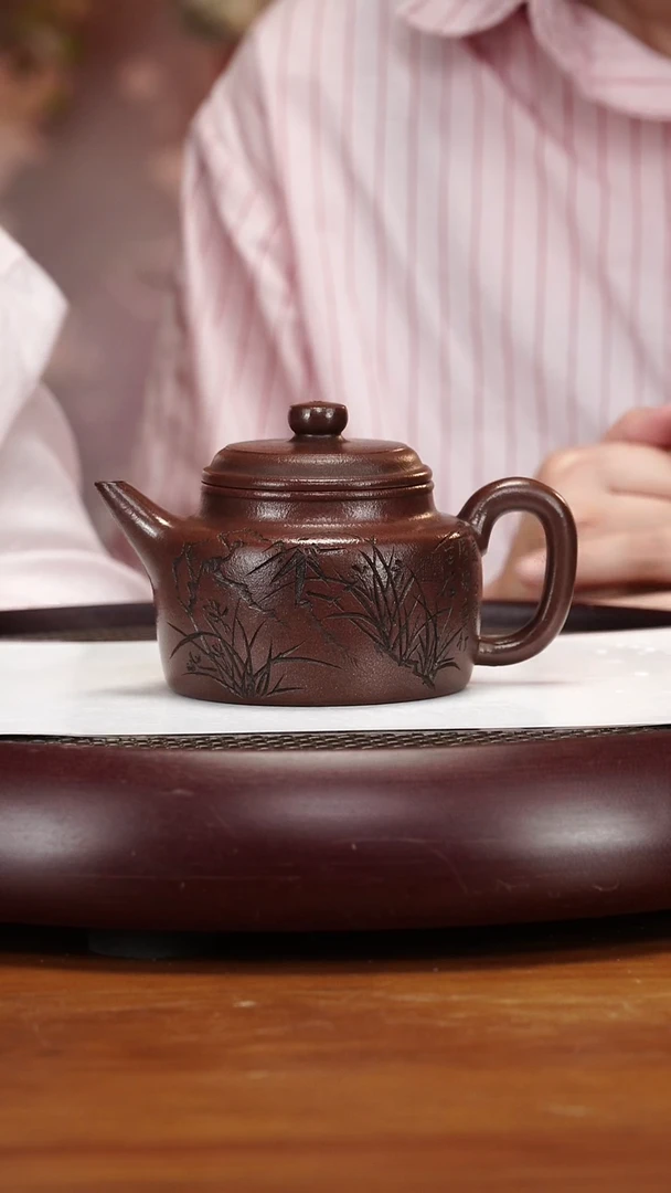 茶壶紫砂75ZWP剑流德钟 老天青300cc