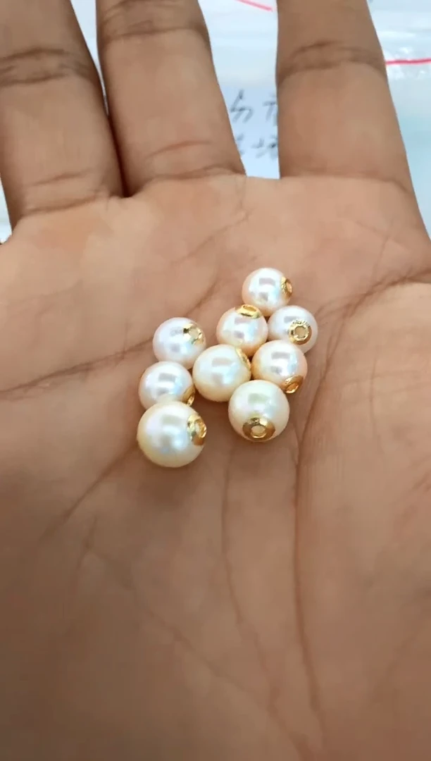 【闪购商品】海水珍珠颈饰18K金镶嵌发其一