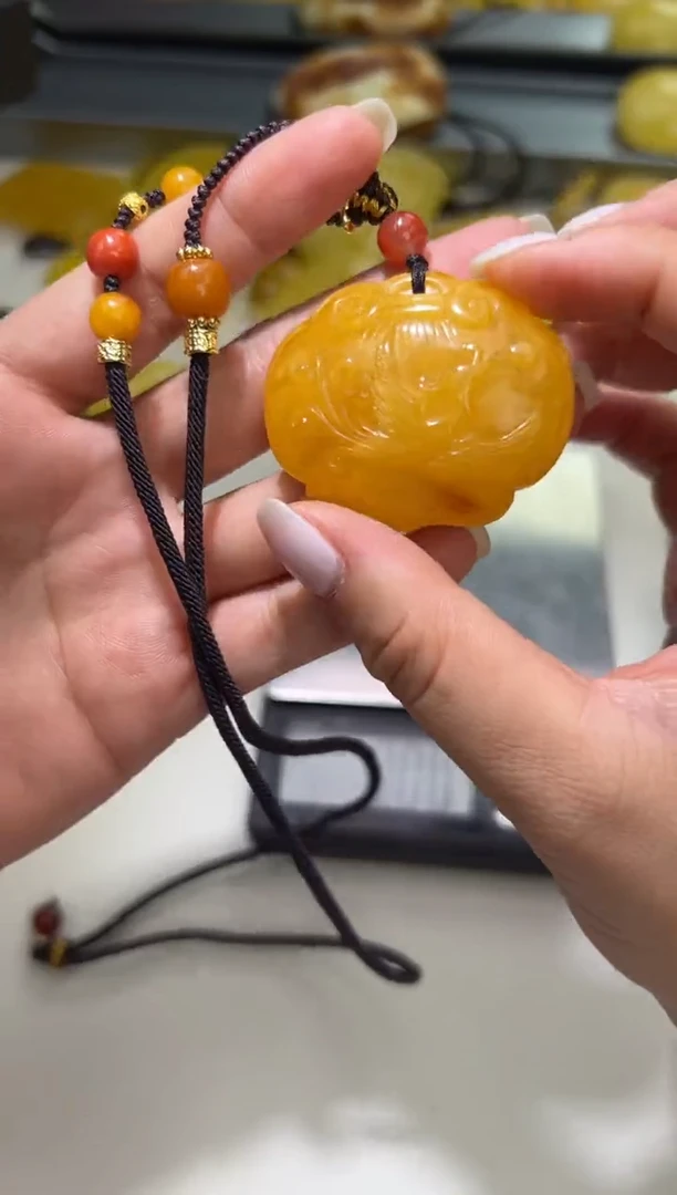 裸石琥珀未镶嵌琥珀蜜蜡吊坠