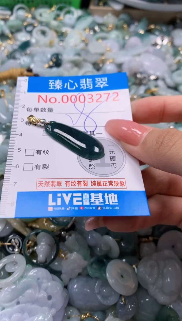 翡翠未镶嵌颈饰3272