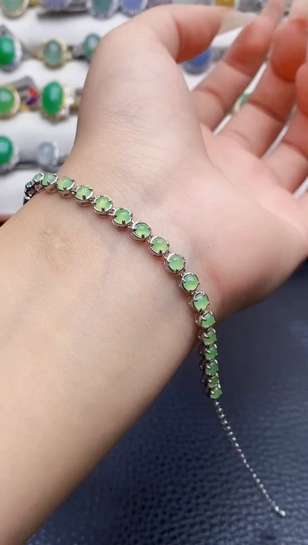 银S925镶嵌戒指翡翠2496