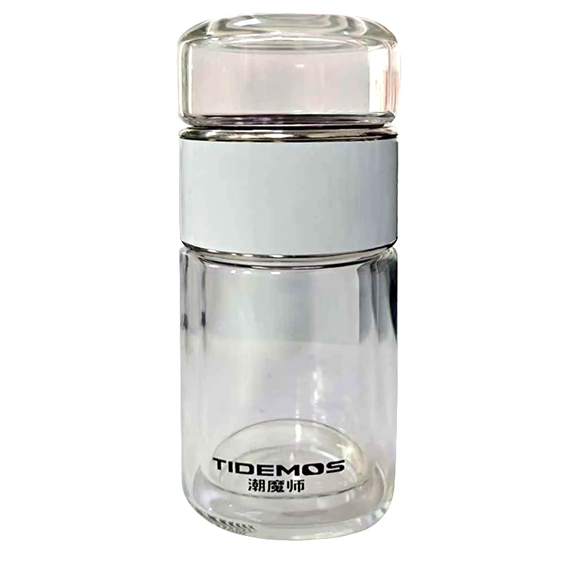 高硼硅茶水分离玻璃杯