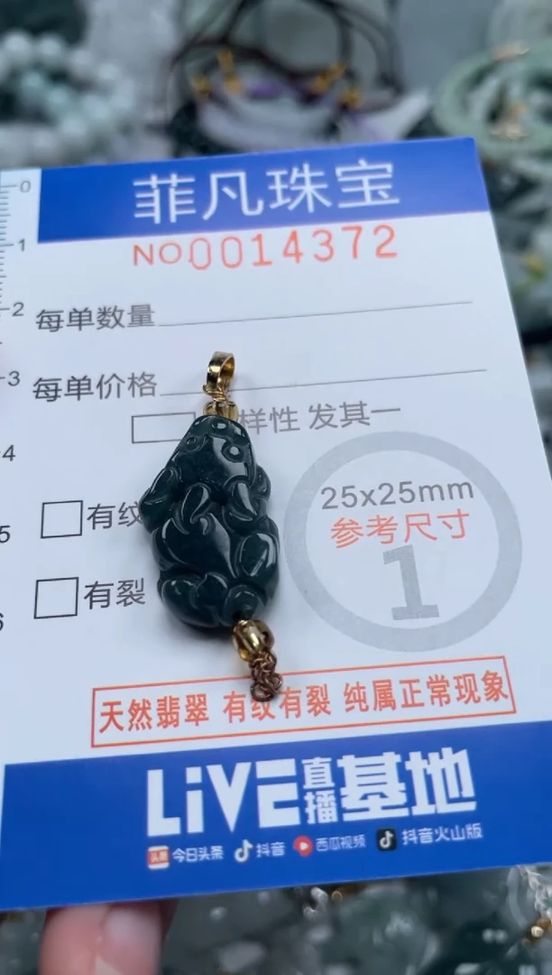 颈饰未镶嵌翡翠14372