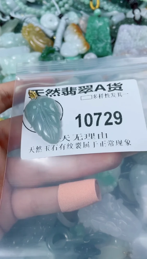 翡翠未镶嵌颈饰10729