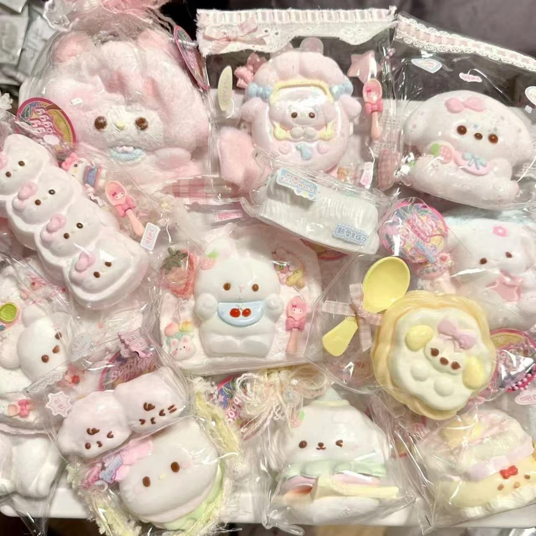 捏捏乐随心配解压烂泥手感盲盒仿真食物硅胶慢回弹手工可许愿猫爪