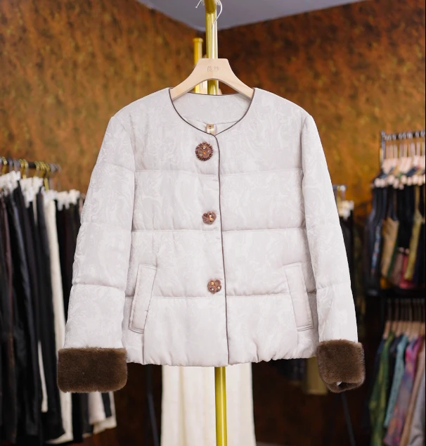 【素影】新中式复古国风新款端庄洋气百搭上衣棉衣女951