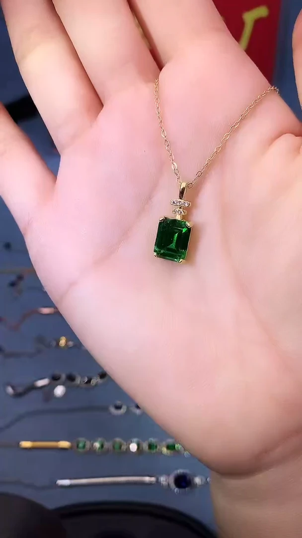 【闪购商品】透辉石吊坠银S925镶嵌111111