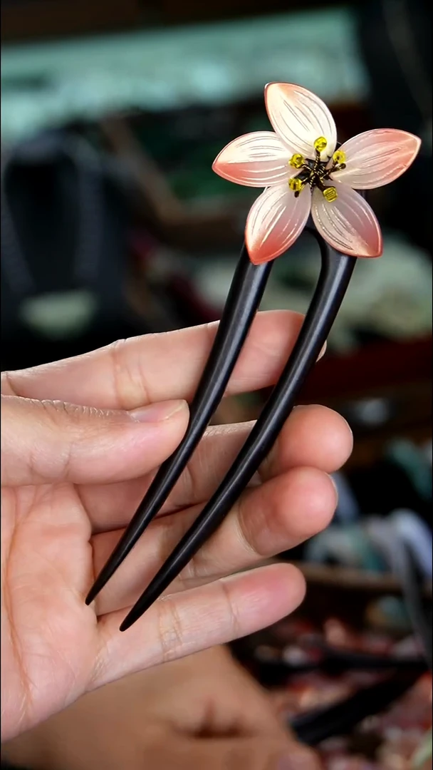 非金属木质007黑檀木发簪发饰