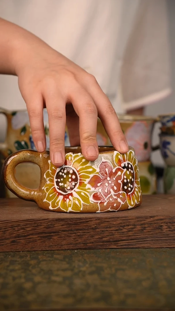 摆件泥垚手作 景德镇手工手绘器物