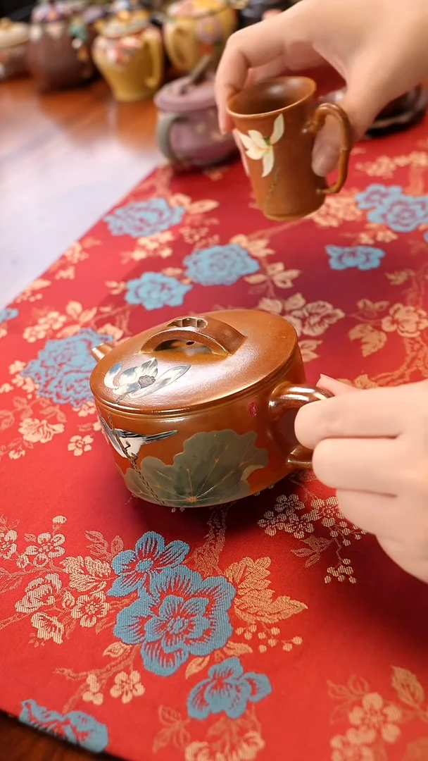 茶壶紫砂段泥柴烧汉瓦壶