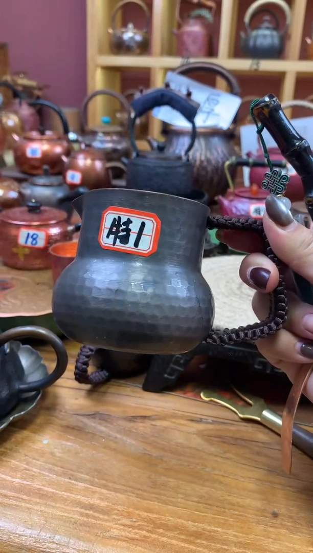 紫铜做旧葫芦公道杯