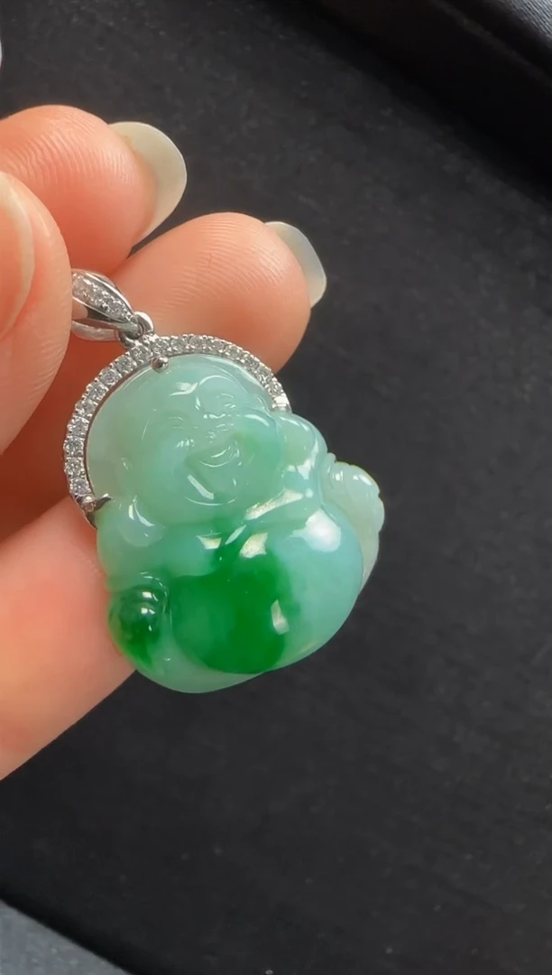 【闪购商品】翡翠颈饰18K金镶嵌652玉佛一个