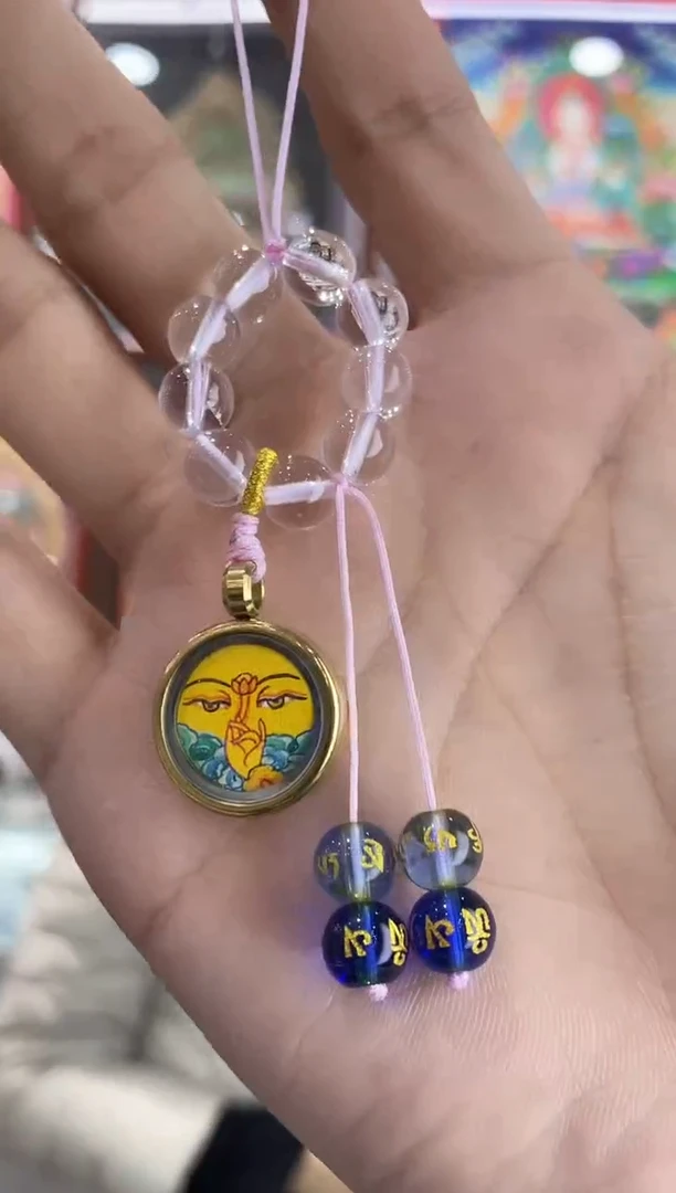 吊坠纯手绘唐卡（非质量问题不退不换）