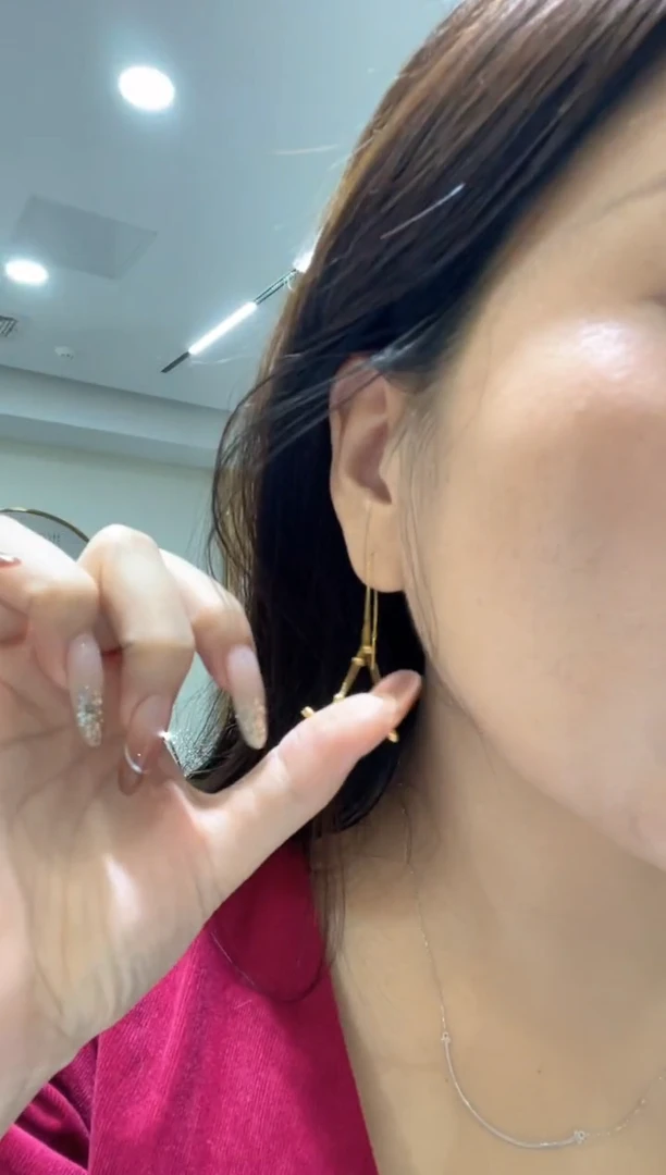 耳饰18K金HJ    耳饰一对